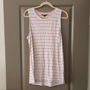 Banana Republic Gray and Orange Striped Ta…